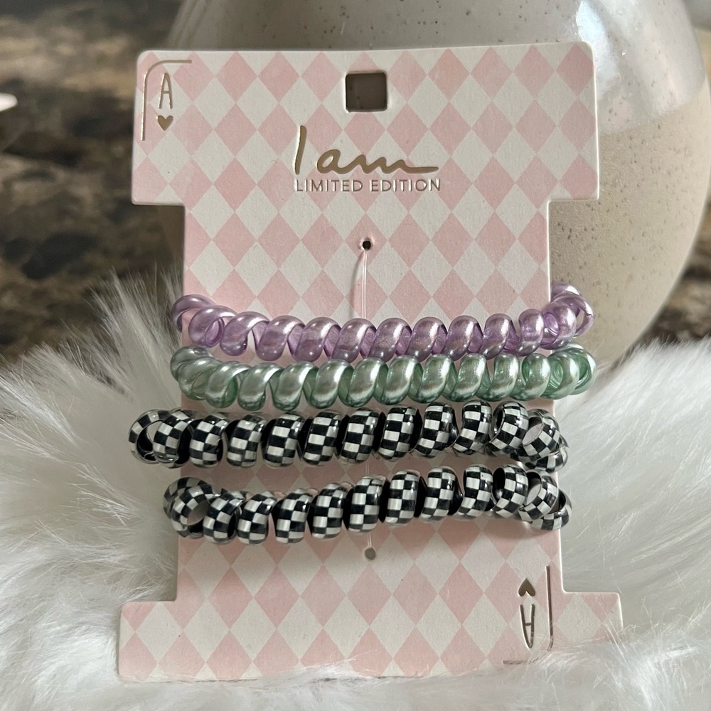 I Am Spiral Hair Ties 4pcs